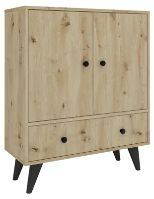 Produktbild von haaus Malta TV-Schrank, 3 Türen, Artisan-Eiche, 75 x 30 x 90 cm
