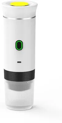 Produktbild von Elektrisches Kaffeezubereiter, 3-in-1 drahtloses Gerät, für Kapselkaffee und Kaffee pulver, Cold Brew und Warmhaltefunktion, inklusive 120 ml Becher - weiß