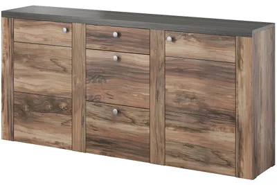 Produktbild von Kommode LORAN LO25 satin nussbaum / touchwood