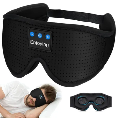Imagen del producto de MOZOS LC001-V2: Mascarilla para dormir con banda para la cabeza y conexión Bluetooth