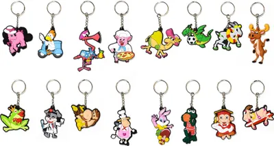 Image de Lot de 32 porte-clés assortis