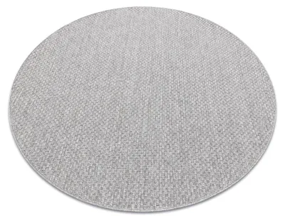 Image de Tapis TIMO 6272 cercle SIZAL extérieur gris clair gris cercle 150 cm