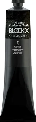 Obrázok produktu pre Blockx Olejová farba, slonovinovo čierna - tuba 200 ml - slonovinovo čierna| 216171BXC