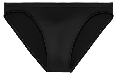 Produktbild von HOM Herren Badeslip - Sea Life, Swim Micro Briefs, Badehose, einfarbig Schwarz S