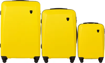 Obrázok produktu pre WINGS PLOVER sada 3 kufrov žltá, ABS, kombinovaný zámok