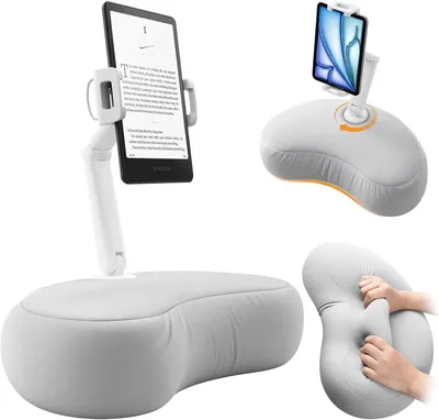 Produktbild von Tabletkissen Halterung 4.7-15.6 Zoll, 360 Grad verstellbar, für Bett, grau