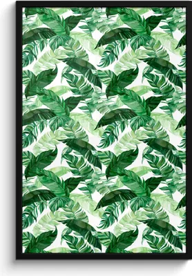 Produktbild von MuchoWow® MuchoWow® Gerahmtes Poster Blumen - Grün - Blätter 60x90 cm - Poster mit zchwarzem Bilderrahmen - Kunst