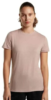 Image de T-shirt à manches courtes Icebreaker Merino 150 Tech Lite III, rose, femme, taille M