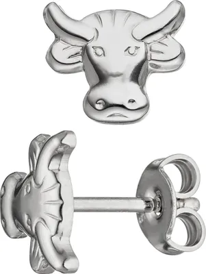 Produktbild von JOBO Ohrstecker Kuh 925 Sterling Silber Ohrringe Silberohrringe Silberohrstecker
