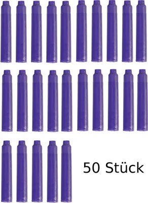 Produktbild von 50 Füllerpatronen / Tintenpatronen / Farbe: lila