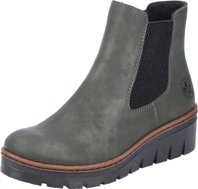 Zdjęcie produktu dla Buty za kostkę damskie Rieker w kolorze zielonym, rozmiar 38
