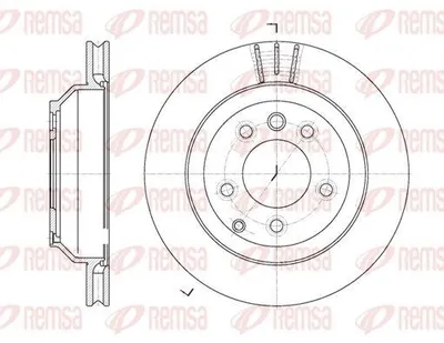 Produktbild von 2x REMSA Bremsscheibe 6971.10 hinten für VW Touareg (7LA 7L6 7L7) 329 7mm