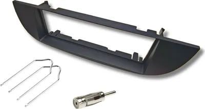 Produktbild von Audioproject A483-10 - Autoradio Radioblende Set 1 DIN für Fiat 500 C 2007 - 2015 Einbaurahmen Entriegelung Antennenadapter ISO - DIN schwarz