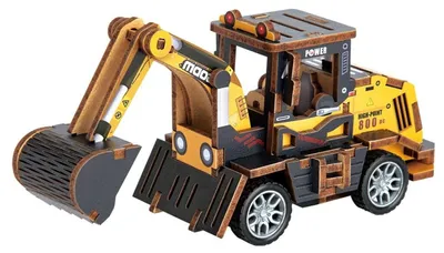 Productafbeelding van 2Kids Toys 3D houten puzzel: graafmachine