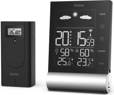 Immagine prodotto di Hama Black Line - Stazione meteo - senza fili - Nero