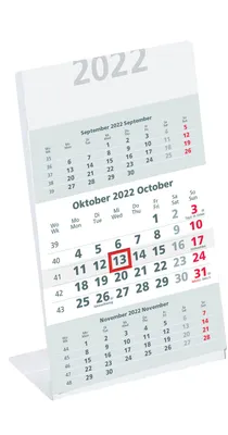 Imagen del producto de Zettler 609783: Calendario de escritorio, 9,5 x 19,5 cm, para 3 meses