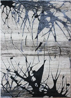 Image de Tapis moderne 200x290 BRAWLEY 5 - beige / noir