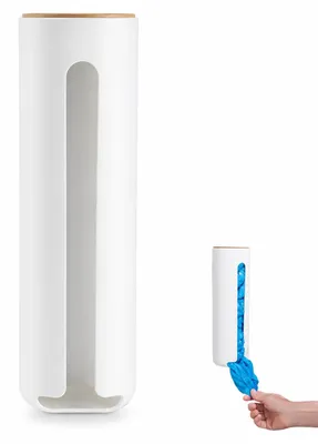 Produktbild von Wattepadspender mit Holzdeckel - Zur Aufbewahrung von Kosmetikpads - Für Badezimmer und Schminktisch