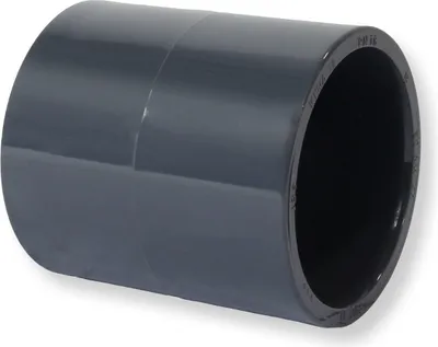 Produktbild von PVC-U Fitting Klebemuffe Ø 50 mm zum Verbinden von Rohren und Schläuchen