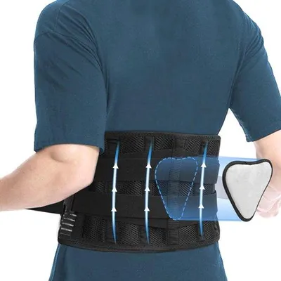 Produktbild von Famanu Rückenbandage mit Verstellbarer Unterstützung für Rückenschmerzen und Ischias – Ergonomisch und Atmungsaktiv