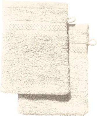 Produktbild von REDBEST Waschhandschuh Chicago" 2er-Pack creme 15x21 cm"