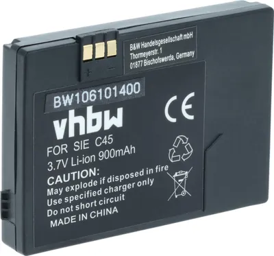 Produktbild von vhbw Akku Ersatz für Siemens V30145-K1310-X213 für Handy Smartphone Telefon (900 mAh, 3,7 V, Li-Ion)