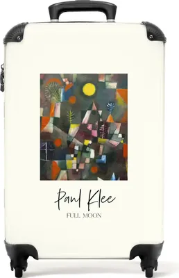 Produktbild von NoBoringSuitcases.com® Koffer Handgepäck Trolley Rollkoffer Kleine Reisekoffer mit 4 Rollen - Kunst - Abstrakt - Paul Klee - Landschaft - Alte Meister - Cabin Size < 55x40x23 cm & 55x40x20 cm - Fotokoffer - Kabinenkoffer - BoardgepäckHandgepäck Koffer 55x35x20 cm, 36L,