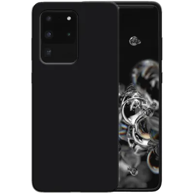 Zdjęcie produktu dla Etui silikonowe Smartphonica do Samsung Galaxy S20 Ultra z miękkim wnętrzem - czarne