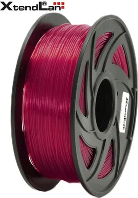 Produktbild von XtendLAN PLA filament 1,75mm průhledný červený 1kg