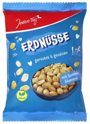 Produktbild von Erdnüsse geröstet gesalzen 500g von Jeden Tag