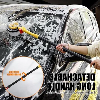 Zdjęcie produktu dla Obrotowa szczotka teleskopowa do czyszczenia bez zarysowań – do samochodu i łodzi