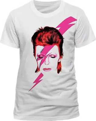 Image de David Bowie - "Aladdin Sane" T-shirt pour garçon BI53513 (152-158) (Blanc)