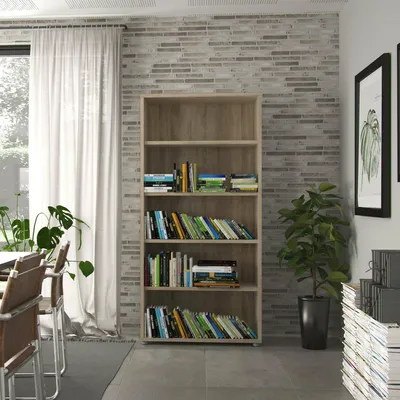 Produktbild von Bücherregal - Bibliothek Braun 40,1x89,2x186h cm