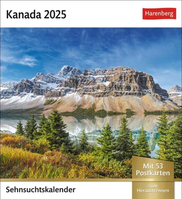 Produktbild von Kanada Sehnsuchtskalender 2025 - Wochenkalender mit 53 Postkarten