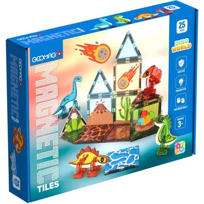 Productafbeelding van Geomag Magnetische Tegels Dino Wereld 25 - 4221