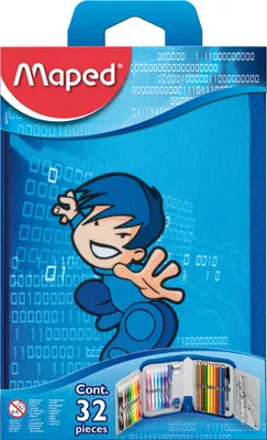 Image de Maped Schleretui Karate, aus Polyester, blau, befllt