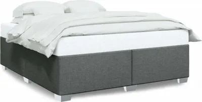 Produktbild von vidaXL Bettgestell ohne Matratze Dunkelgrau 180x200 cm Stoff