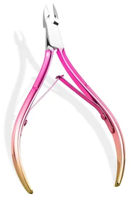 Productafbeelding van Nagelriemsnijder, roestvrij staal, roze kleurverloop, voor manicure en pedicure