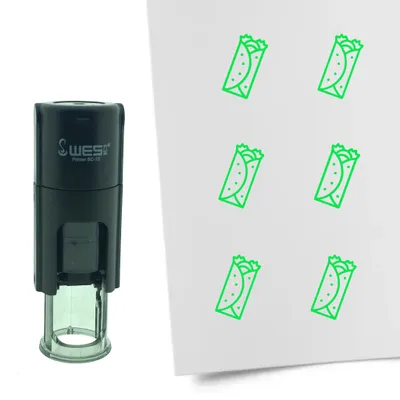 Obrázok produktu pre CombiCraft Stamp Burrito 10mm okrúhly - zelený atrament