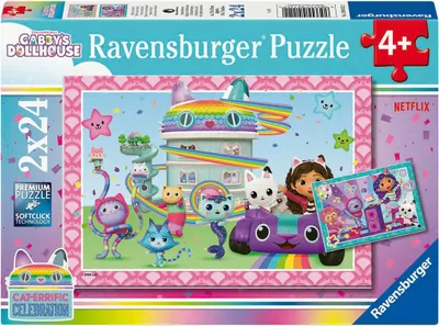 Image de Ravensburger Puzzle La maison de poupée de Gabby, 2x24pcs.