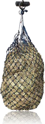 Produktbild von Heunetz für Pferde engmaschiges Heunetz in dunkelblau - Maschenweite 3x3 cm Füllgewicht 3-4 kg