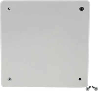 Produktbild von UP-Abzweigkasten mit Deckel 100x100x50mm schwarz/ weiß