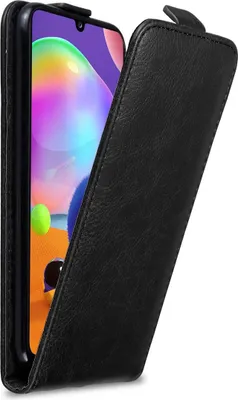 Obrázek produktu pro Cadorabo pouzdro pro Samsung Galaxy A31 Ochranný kryt v černé barvě Flipové pouzdro Kryt na mobil