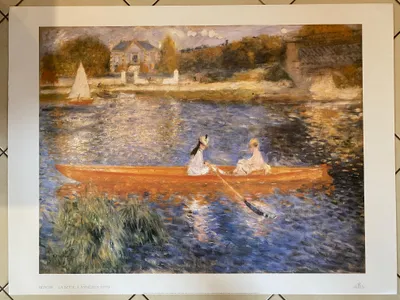Image de Renoir - La Seine à Asnières 1879 - Affiche Poster - 90x120cm