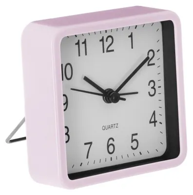 Produktbild von Ruhige Tischuhr für Schlafzimmer, Quarz Wecker, grau - Atmosphera