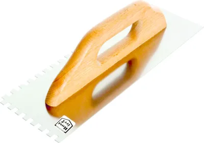 Produktbild von Edelstahl-Zahnspachtel Mit Holzgriff 580*130Mm Zahn 8*8 - E-323-6583