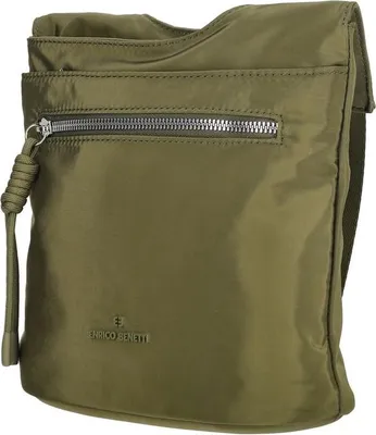 Produktbild von Damen Tasche Umhängetasche Beuteltasche Hobo Handtasche Crossover Nylon Olive