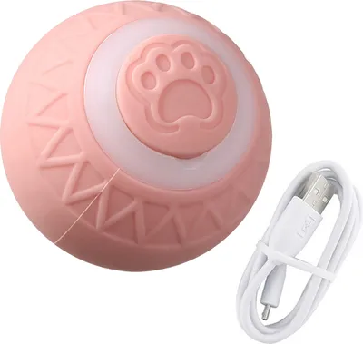 Produktbild von Interaktives Katzen-Rollball-Spielzeug, bewegungsaktivierter, automatisch beweglicher Smart Ball, per USB wiederaufladbarer Haustier-Hüpfball für kleine/mittelgroße/große Katzen und Hunde