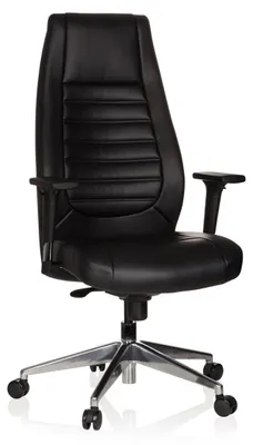 Obrázek produktu pro hjh OFFICE Profesionální manažerská židle VITORO Ergonomická kancelářská židle s područkami (výškově nastavitelná) Otočná židle ze syntetické kůže pro kancelář, domácnost