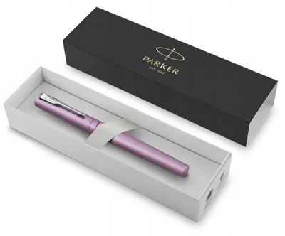 Produktbild von Parker Vector XL, Lila, Kartuschenfüllsystem, Blau, Edelstahl, Fein, Beidhändig